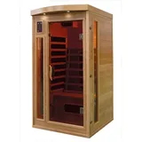 DEKO VERTRIEB BAYERN Infrarotkabine XXL Luxus LED Infrarotsauna Infrarotkabine-Wärmekabine 90x90x190 Sauna