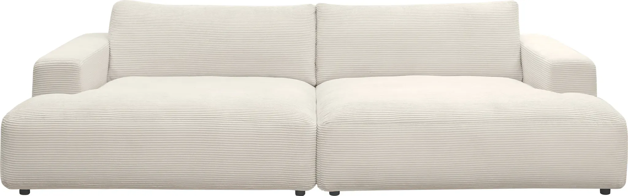 Loungesofa "Lucia", weiß (snow), B:292cm H:81cm T:147cm, GALLERY M BRANDED BY MUSTERRING, Sofas, Cord-Bezug, Breite 292 cm