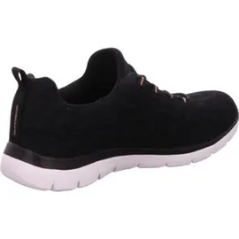 SKECHERS Summits - Leopard Spot black mesh rose gold trim 41