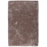 TOM TAILOR Hochflor-Teppich »Soft«, rechteckig, handgetuftet, Uni-Farben, super weich und flauschig 219017-4 hellbraun 35 mm,