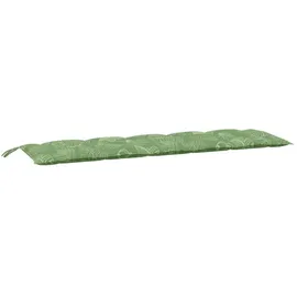 vidaXL Gartenbankauflage 180 x 50 x 7 cm grün 2-tlg.