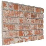 vidaXL 3D-Wandpaneele 10 Stk. Rot Backstein-Optik EPS