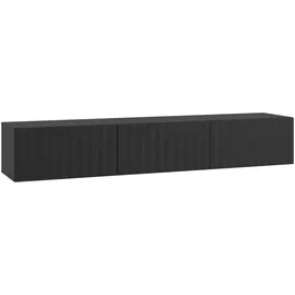 INOSIGN Antibes TV-Lowboard 192 cm x 31,5 cm x 42 cm Schwarz Metall/MDF/Holzwerkstoff