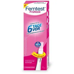 Femtest Frühtest 6 Tage vor 1 St