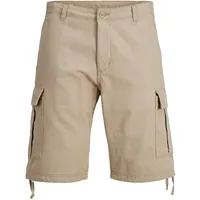 JACK & JONES Cole Barkley Cargo Short in Beige, S