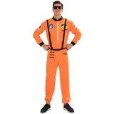 EraSpooky Herren Astronaut Raumfahrer Kostüm Faschingskostüme Cosplay Halloween Party Karneval Fastnacht Kleidung für Erwachsene