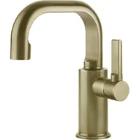 GESSI Inciso- Waschtisch-Einhebelmischer, ohne Ablaufgarnitur, - messing gebürstet