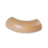 Handlauf Endbogen rund 90° in Buche Ø 40 - 50 mm, für Holzhandlauf