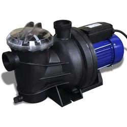 vidaXL Schwimmbadpumpe Umwälzpumpe Poolpumpe Pumpe elektronik blau 800W