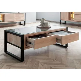 MASSIVMOEBEL24.DE Couchtisch Denver Beige Akazie 120 x 60 x 45 cm