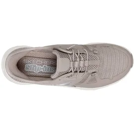 SKECHERS Glide-Step Pro Taupe Mesh/Silver Trim 38