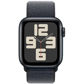 Apple Watch SE 2024 GPS 40 mm Aluminiumgehäuse Mitternacht, Sport Loop Tinte