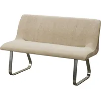 Hti-Living HTI-Living, Sitzbank, Bank 3-Sitzer Taupe Emrys (140 cm)