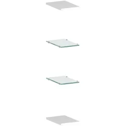 Dmora Regal Emanuele, Offene Regale, 100 % Made in Italy, cm 20x27h2, glänzend weiß