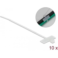 DeLock Kabelbinder mit Beschriftungsfeld 100mm x 2.5mm, weiß, 10