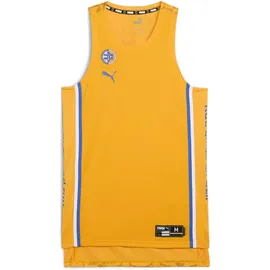 Puma Herren Sportshirt, Maccabi Game Basketballtrikot Gold fusion Yellow gelb M