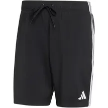 adidas 3-Streifen Badeshorts Black/White XL