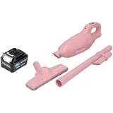 Makita CL 108 FDM1P Akku Staubsauger 12 V max. 0,6 L pink + 1x Akku 4,0 Ah - ohne Ladegerät