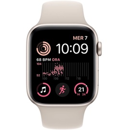 Apple Watch SE 2022 GPS 44 mm Aluminiumgehäuse polarstern, Sportarmband polarstern