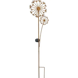 ABC home Gartenstecker Pusteblumen Kunststoff, Metall 114 cm H inkl. LEDs, Solarpanel, Lichtsensor