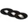 Briloner - 3er Set LED Einbaustrahler 230V, LED Strahler Badezimmer IP65, Deckenstrahler stufenlos dimmbar, Spots, Deckenspots, Badezimmerlampe, Schwarz, 90x42 mm (DxH)