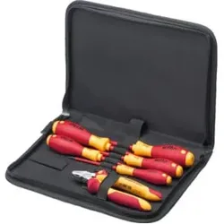 Wiha Werkzeug Set Elektriker Schraubendreher, Seitenschneider 6-tlg. in Tasche