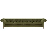 Xlmoebel Big-Sofa Modernes grünes Viersitzer-Sofa Couch, Hergestellt in Europa grün