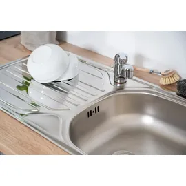 Respekta Küchenzeile Merle 240 cm grau