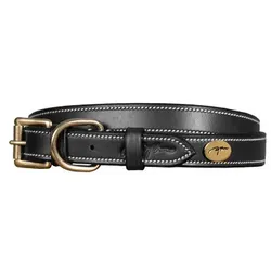 Dyon flaches Lederhalsband für Hunde