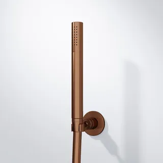 Steinberg Serie 100 Handbrausegarnitur mit Stabhandbrause und Wandhalterung, 1001650BC, Farbe: brushed copper