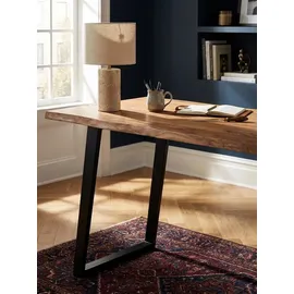 KADIMA DESIGN Computertisch 120 x 76 x 60 cm braun/schwarz