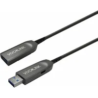 Vivolink PROUSB3AAF30 USB Kabel 30 m 3.2 Gen 1 (3.1 Gen 1) USB A Schwarz