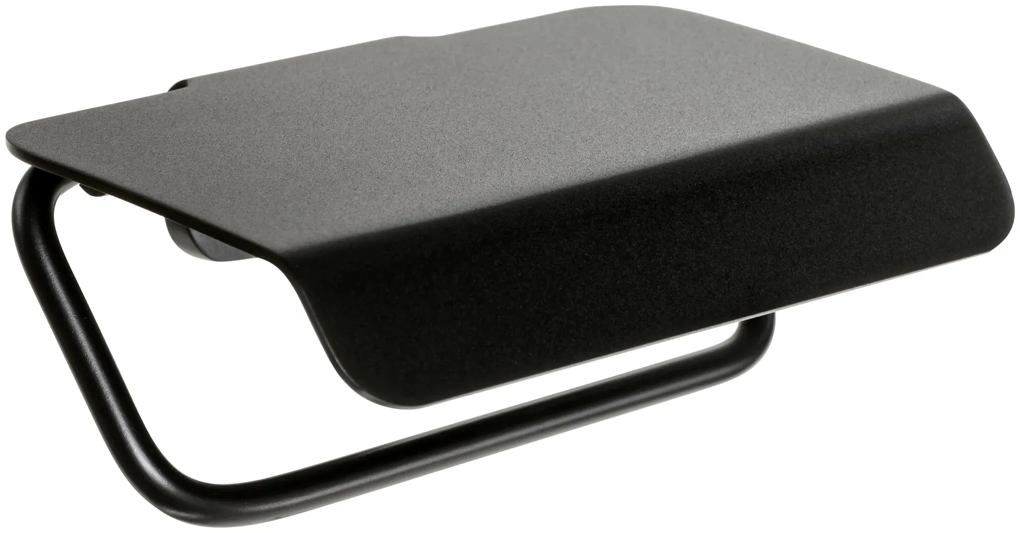 Toilettenpapierhalter SANOTECHNIK, schwarz, B:12cm H:10cm L:3cm, Aluminium, Toilettenpapierhalter