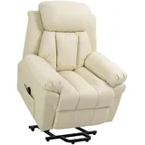 Homcom Sessel mit Aufstehhilfe, Elektrischer Relaxsessel, Neigebarer TV-Sessel mit Fernbedienung und Seitentasche, für Wohnzimmer,