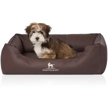 Knuffelwuff Hundebett Madison M-L 85 x 63 cm Braun