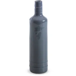 Vase Flasche 27 cm Steingut Blau