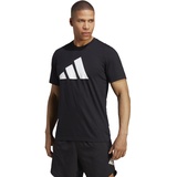 adidas Herren Tr-es Fr Logo T T-Shirt schwarz/weiß, XL