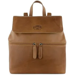 Klondike 1896 Gold Mike City Rucksack Leder 30 cm cognac