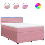 vidaXL Boxspringbett 140 x 200 cm Rosa