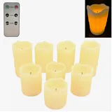 Online-Fuchs LED-Kerze 8 St. creme