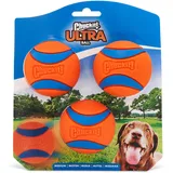 Chuckit! Ultra Ball Hundespielzeug-Ball, langlebig, Gummi, hohe Sprungkraft, schwimmend, Chuck It Launcher, kompatible Spielzeugbälle für Hunde, 3 Stück, Größe M
