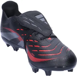 adidas Predator League Fold-Over Tongue FG/MG Fußballschuhe - Core Black/Grey Four/Lucid Red 44