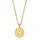 Elli Halskette ELLI Sonne Antik Coin Kordelkette 925 Silber / Gold