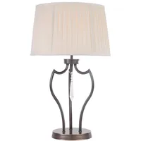 Elstead Lighting Tischleuchte Beistelllampe Wohnzimmerlampe Dunkelbronze Kristalle Nickel H