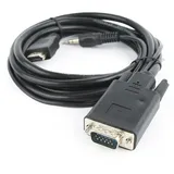 Gembird HDMI-zu-VGA-Adapter 1,8 m Schwarz
