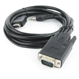 Gembird HDMI-zu-VGA-Adapter 1,8 m Schwarz