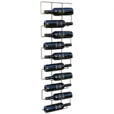 DanDiBo Ambiente Weinregal Metall Schwarz Wand Schmal 96136 Flaschenregal Flaschenständer Flaschenhalter