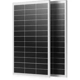 WERCHTAY 12V Solarpanel 400w Monokristallines, Solarmodul mit Hocheffizientes Aluminiumrahmen, SMBB Technologie, PV Modul für Batterien, Boot, Wohnmobile, Gartenhäuse, Haus (200W*2)