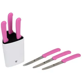 Gräwe Universal-Messerblock mit Brötchenmessern in pink | Gr.: onesize