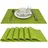 Delindo Lifestyle Tischsets Platzsets Capri, abwaschbar, im 6er-Set, grün, Tisch Unterlage ist abwischbar